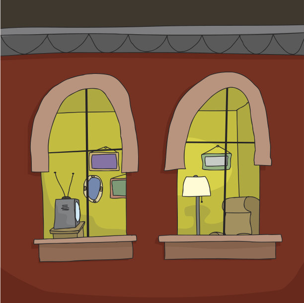 公寓在晚上图片下载