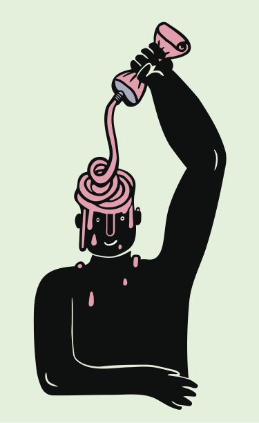 抹发乳的男人图片下载