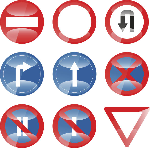 光滑向量路标01集图片下载