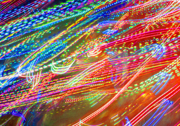 模糊的彩色LED灯背景图片下载