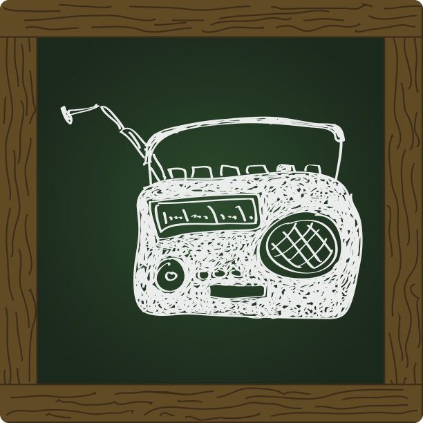 简单的收音机涂鸦图片下载