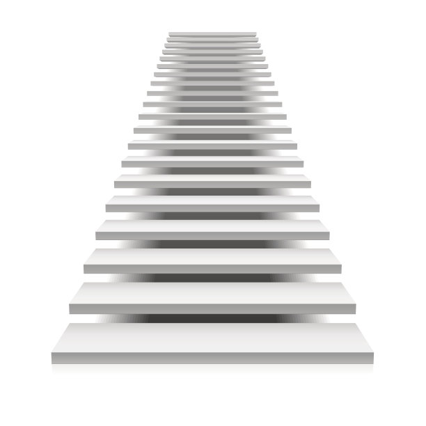 白色的楼梯图片下载