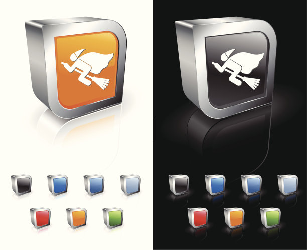 万圣节女巫3D版税免费矢量艺术图片下载