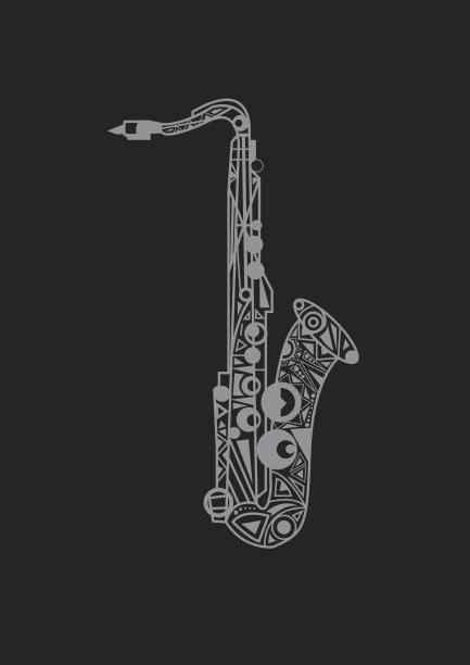 萨克斯插图设计图片下载