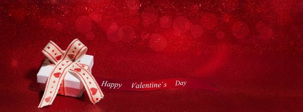 红色背景的小礼物图片下载