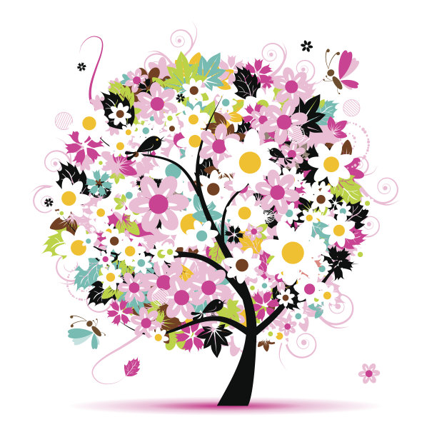 花树为您的设计美丽图片下载