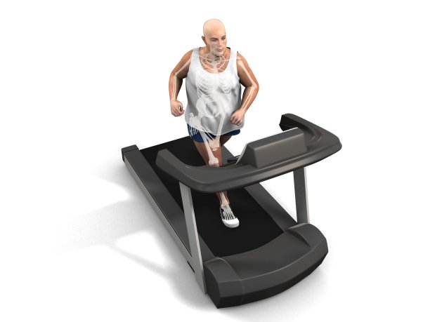 超重男性慢跑者图片下载