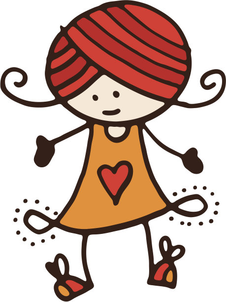 红头发女孩图片下载