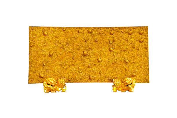 标签金招牌孤立在白色背景上图片下载