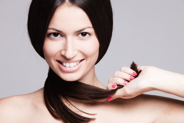 微笑美女肖像图片下载