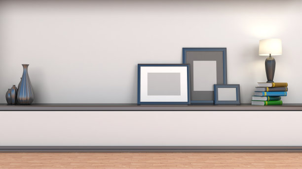 有书和灯的书架图片下载