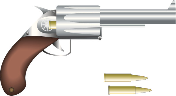 向量西方枪图片下载
