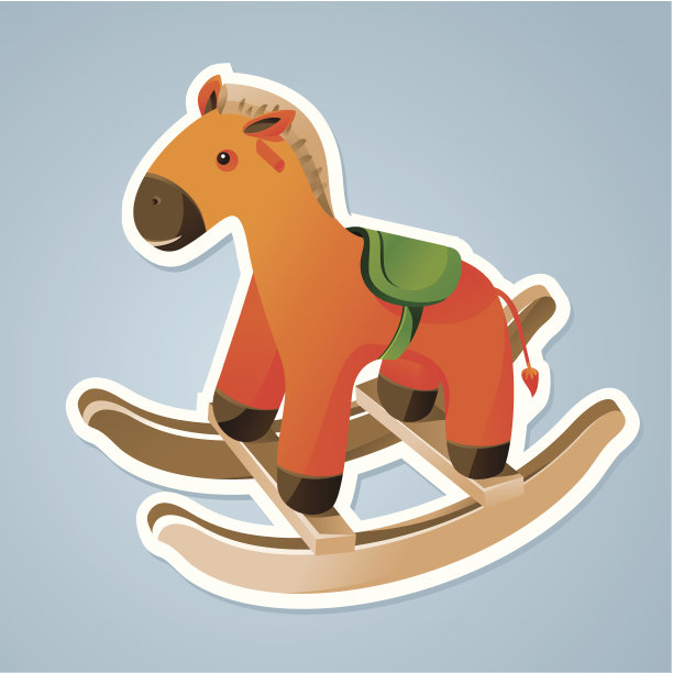 玩具马贴纸图片下载