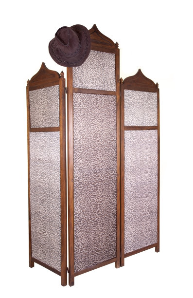 带皮帽的屏风家具图片下载