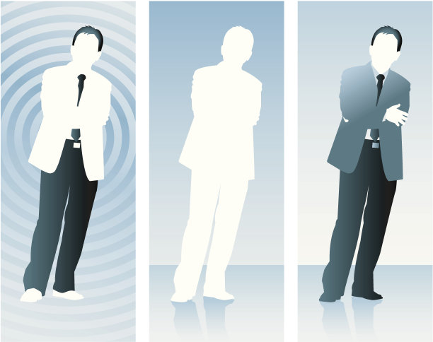 剪影系列-商业男性图片下载