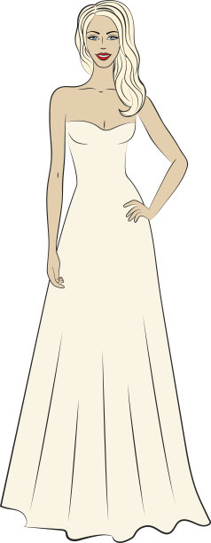 穿着晚礼服的女人图片下载