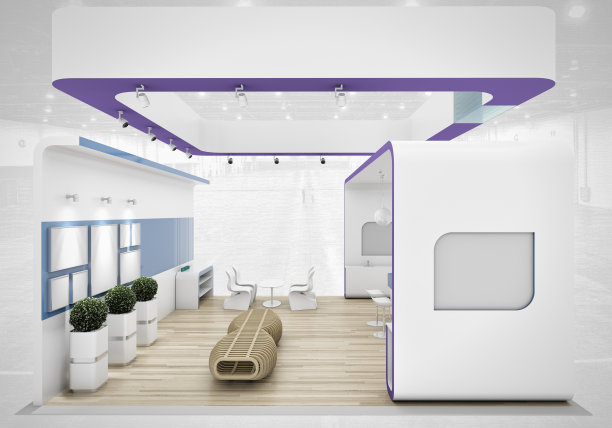 紫色的展位图片下载