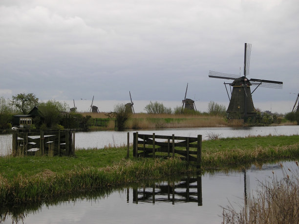 米尔斯在Kinderdijk图片下载