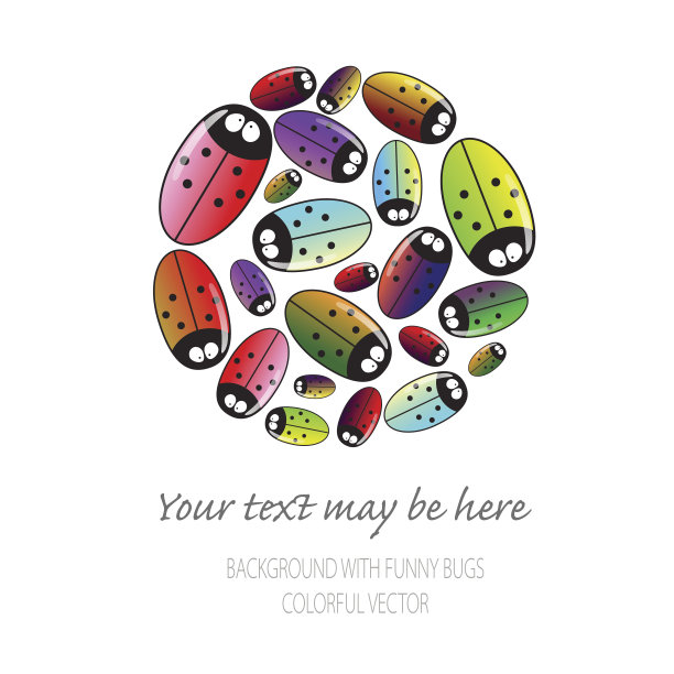 许多带文字的甲虫图片下载