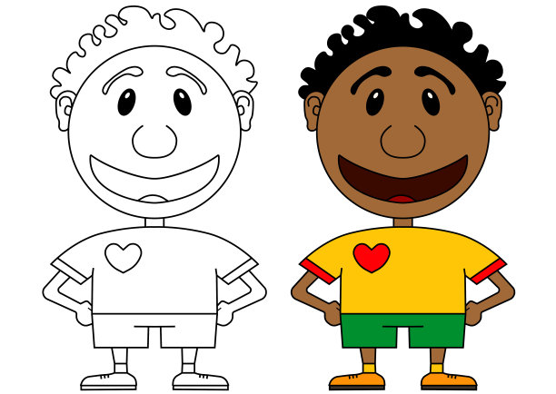 展示了非洲人开朗和微笑的性格图片下载