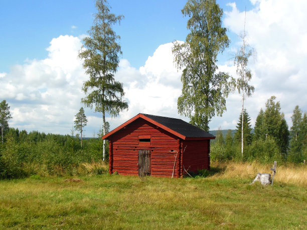 瑞典达拉那的老谷仓图片下载
