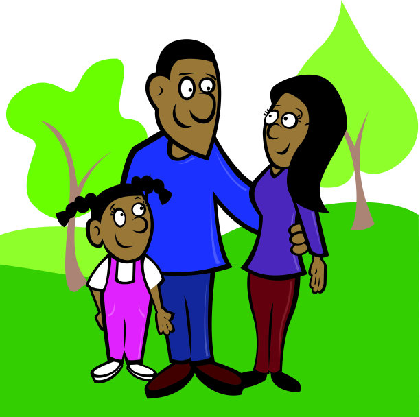 非裔美国人家庭图片下载