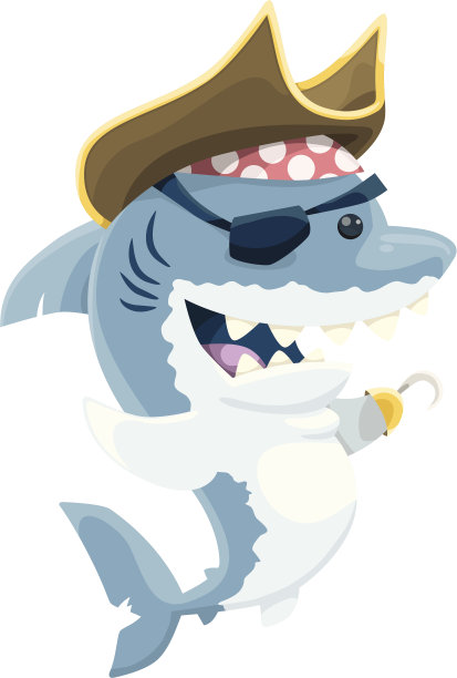 海盗的鲨鱼图片下载