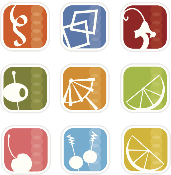 复古Mod图标5(矢量)图片下载