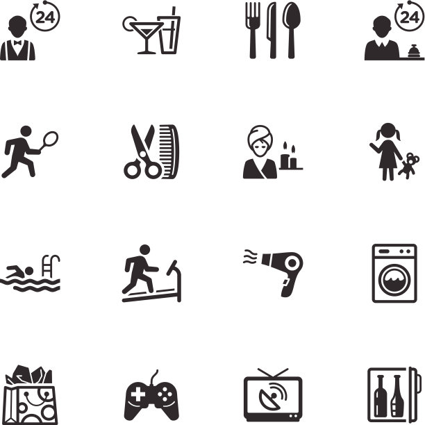 酒店服务和设施图标-设置2图片下载