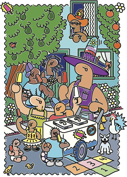 西班牙冰淇淋商贩图片下载