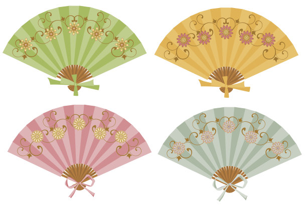 孤立风扇向量集。图片下载