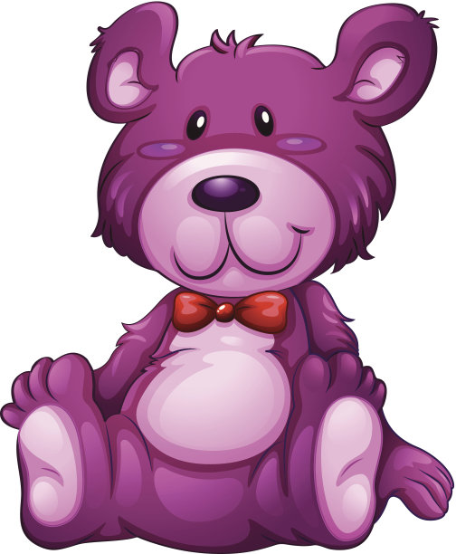 薰衣草的泰迪熊图片下载