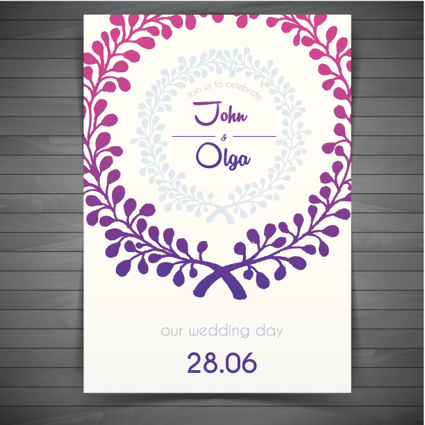 婚礼的邀请图片下载