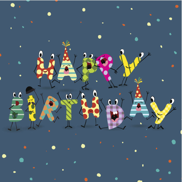 丰富多彩的生日背景图片下载