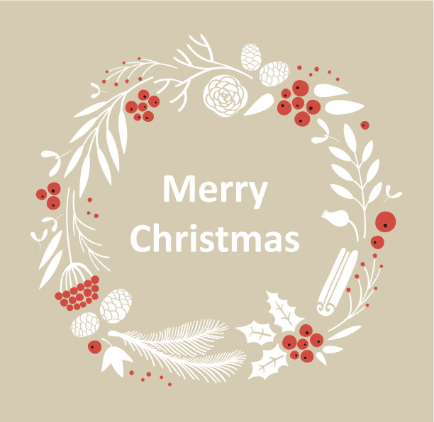 圣诞花环图片下载