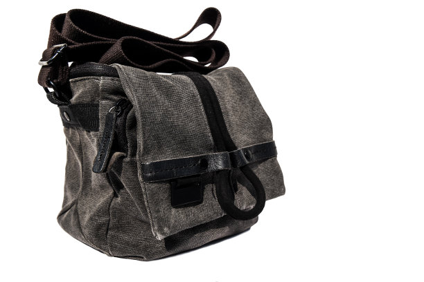 相机袋，孤立的白色背景图片下载