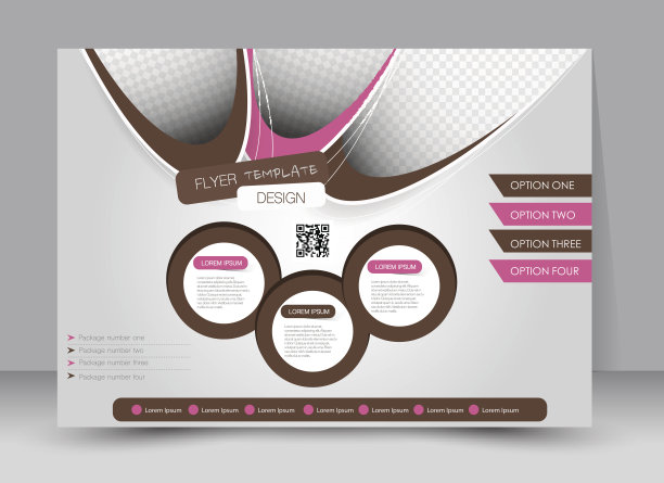 传单，宣传册，杂志封面模板设计景观方向图片下载