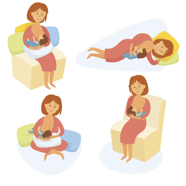 母亲母乳喂养婴儿图片下载