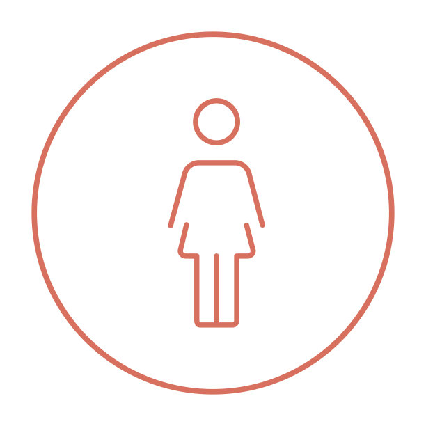女商人线条图标图片下载
