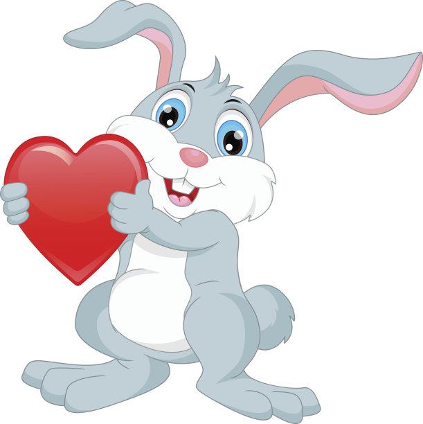 快乐的兔子卡通图片下载