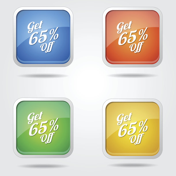 得到65%的彩色矢量图标图片下载