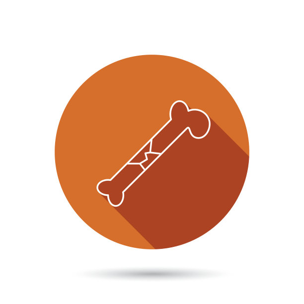 骨折图标。创伤学的迹象。图片下载