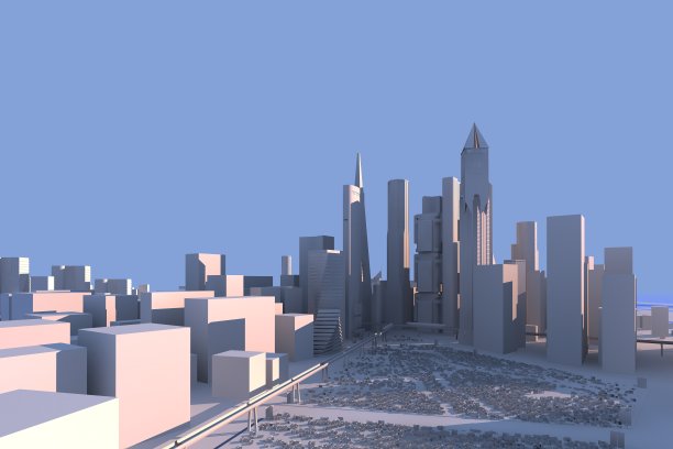 城市的天际线图片下载