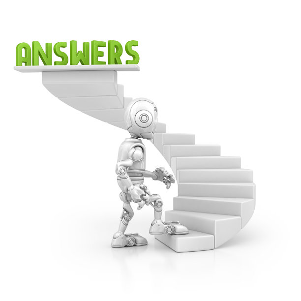 机器人在答案上行走图片下载