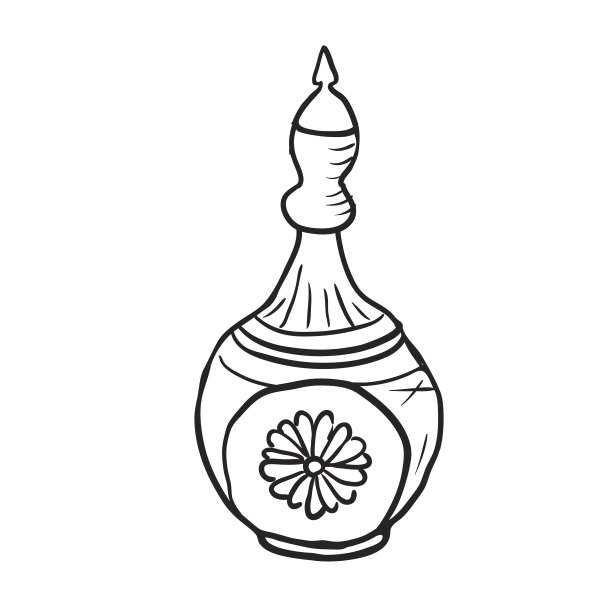 古董壶，矢量插图图片下载