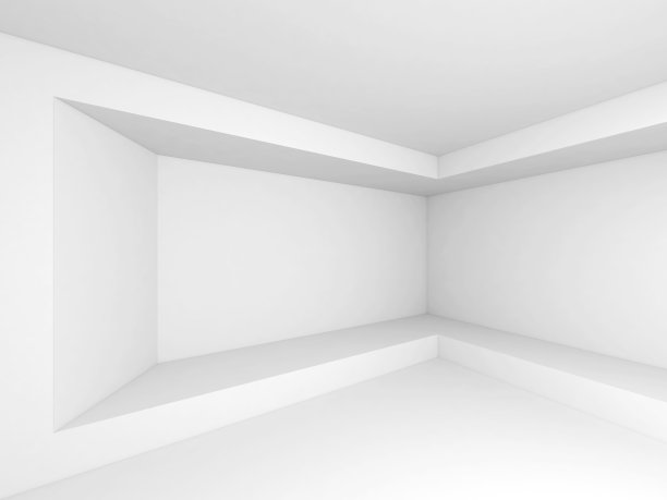 抽象的白色3d室内背景图片下载