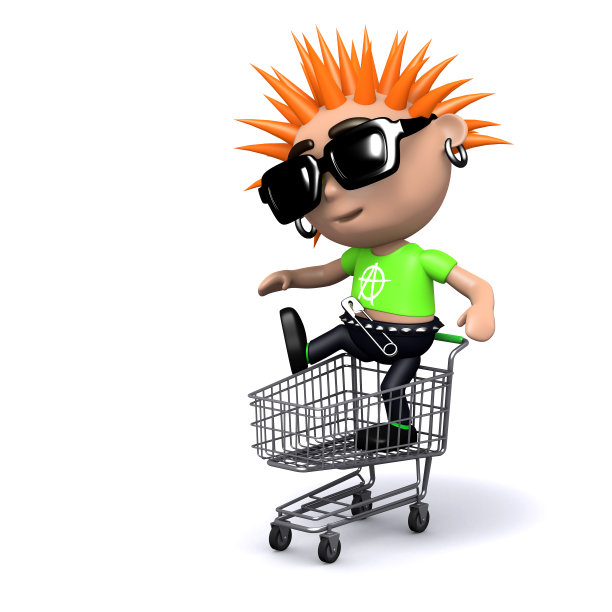 3d朋克在购物车图片下载