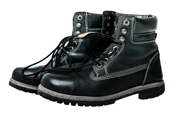 白色背景上的蓝色鞋子图片下载