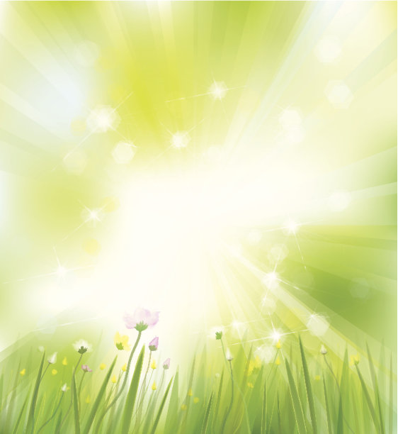 向量春天的背景。图片下载