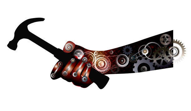 手里拿着一把锤子图片下载